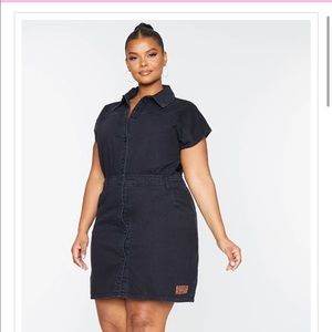 Pretty Little Thing real denim mini dress. Worn once